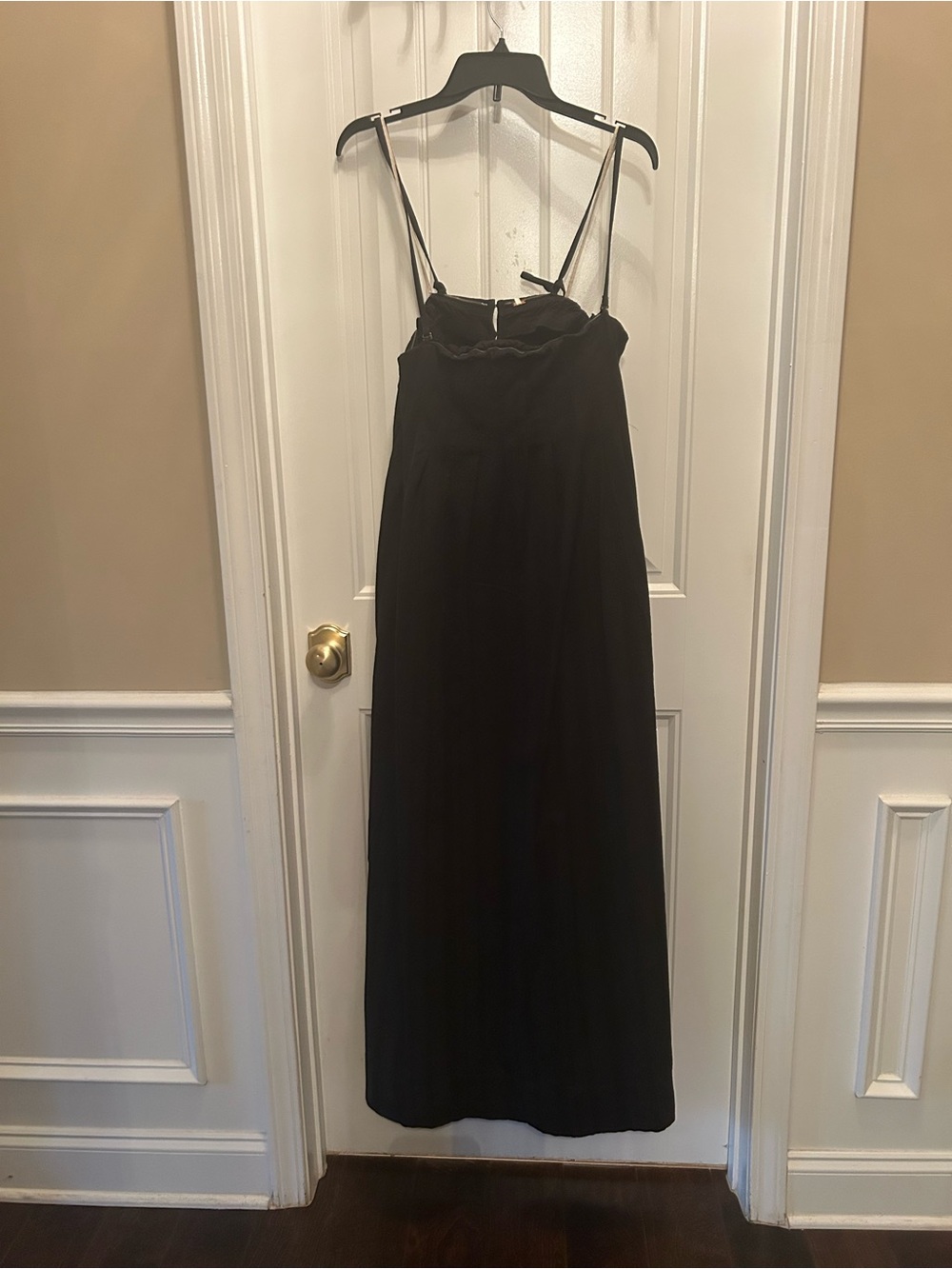 Free People Black Spaghetti-Strap Maxi Dress